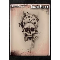 Airbrush Tattoo Pro Stencil Trash Polka (Trash Polka)